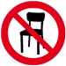 Stühle verboten